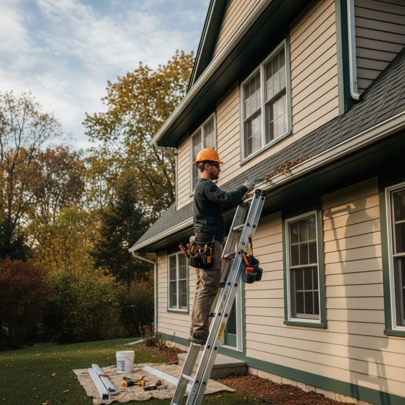 Local Rain Gutter Repair pros at work