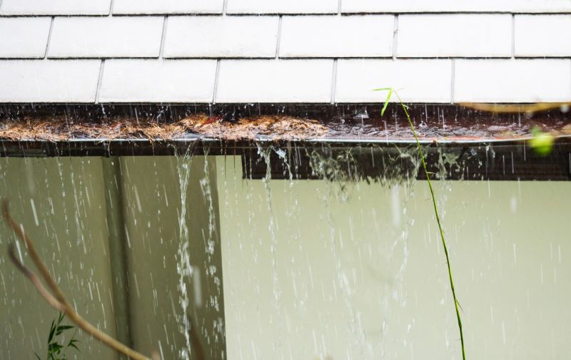 Clogged Gutters Before Cleaning